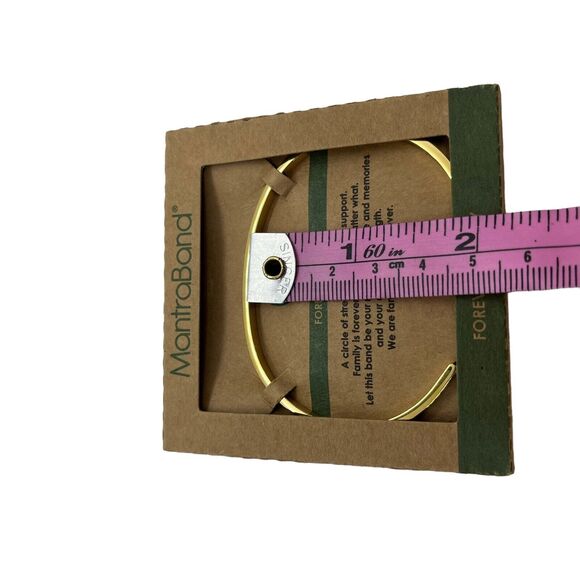 MantraBand Forever Family Bracelet Gold Plated Stainless Steel Hypoallergenic - Picture 8 of 16